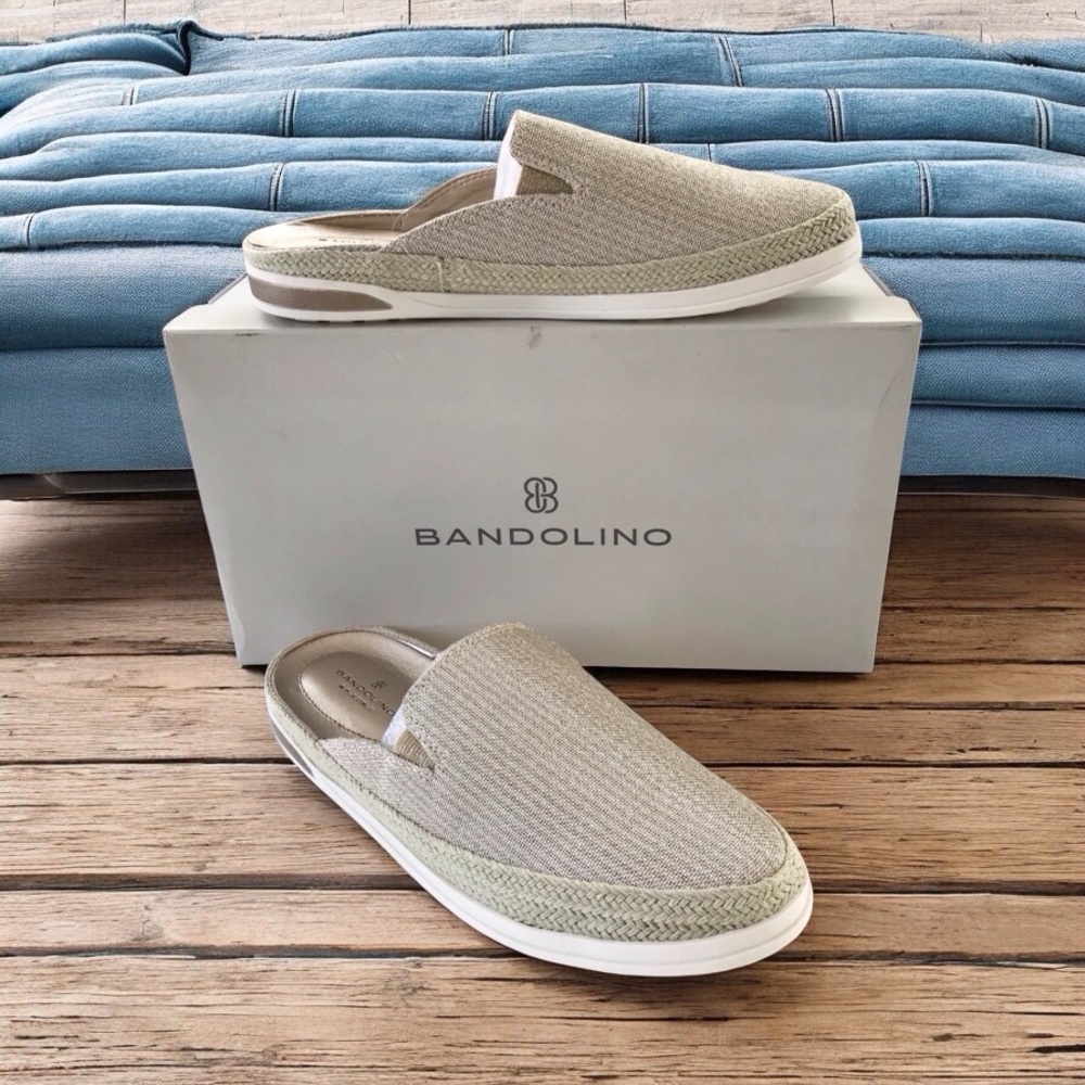 🆕Bandolino Gold Mesh Upper Mules